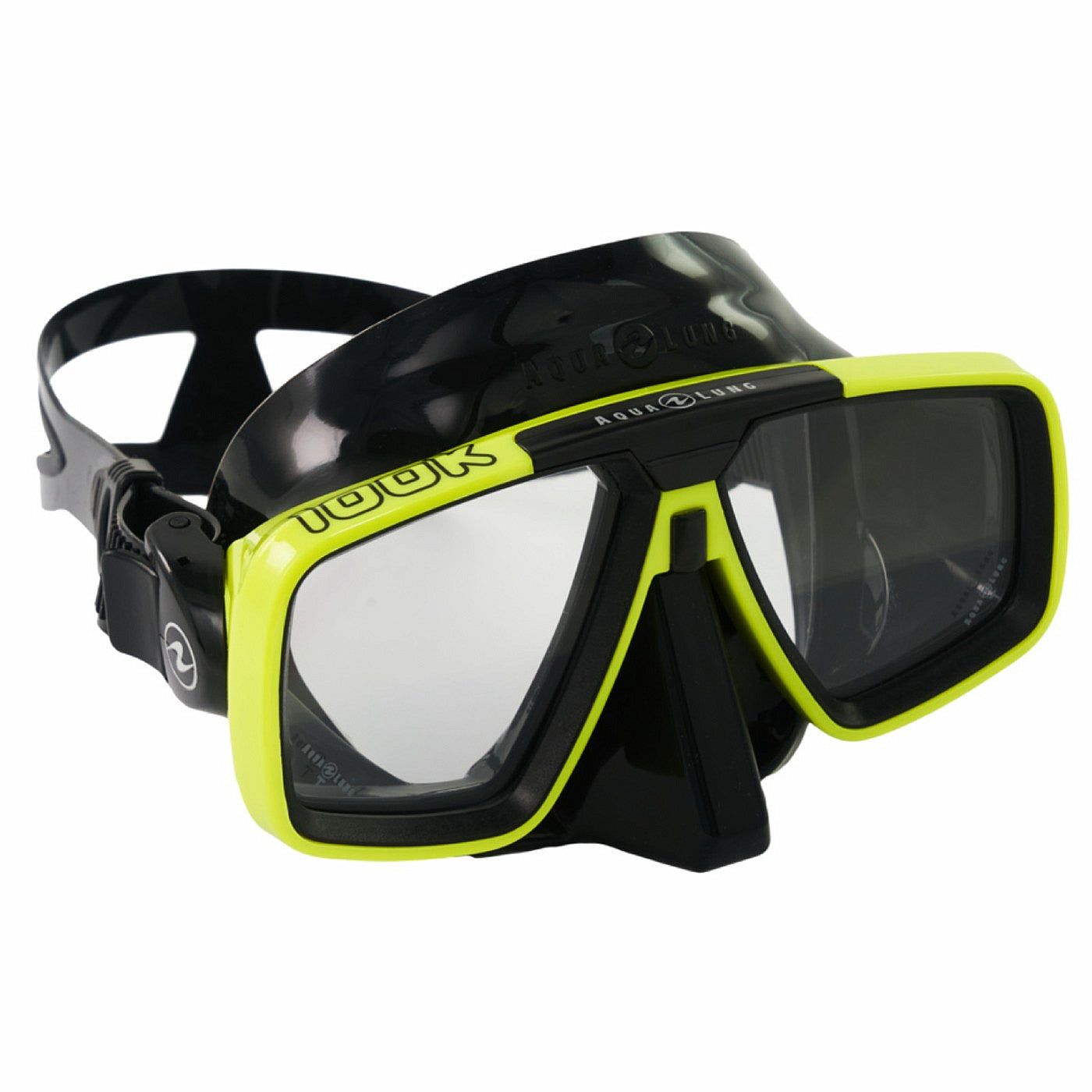 Aqualung Look Diving Mask Black Yellow Prescription Dive Mask
