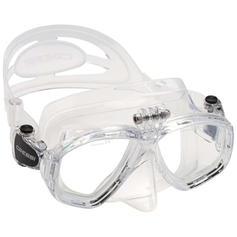 Cressi Action Diving Mask Transparent GoPro Mount Prescription Dive