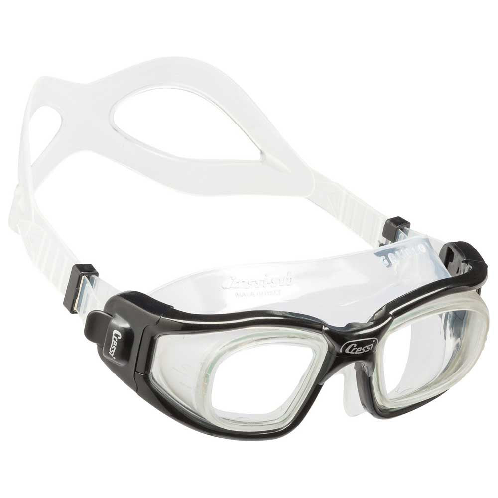 Cressi Galileo Swimming Goggles Transparent Black Prescription Dive