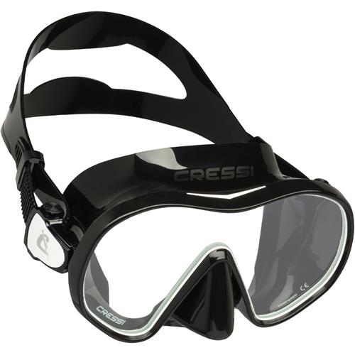 Cressi F Dual Diving Mask Black White
