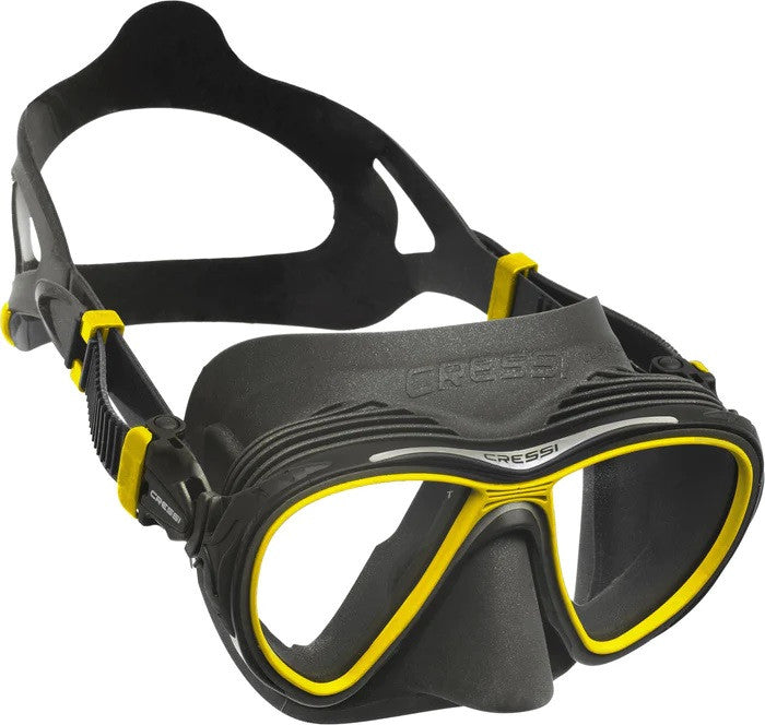 Cressi Quantum Diving Mask Black Yellow