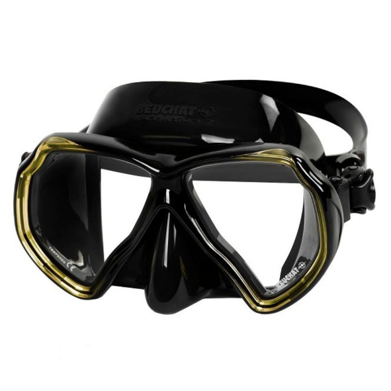 Beuchat X Contact 2 Diving Mask Black Yellow